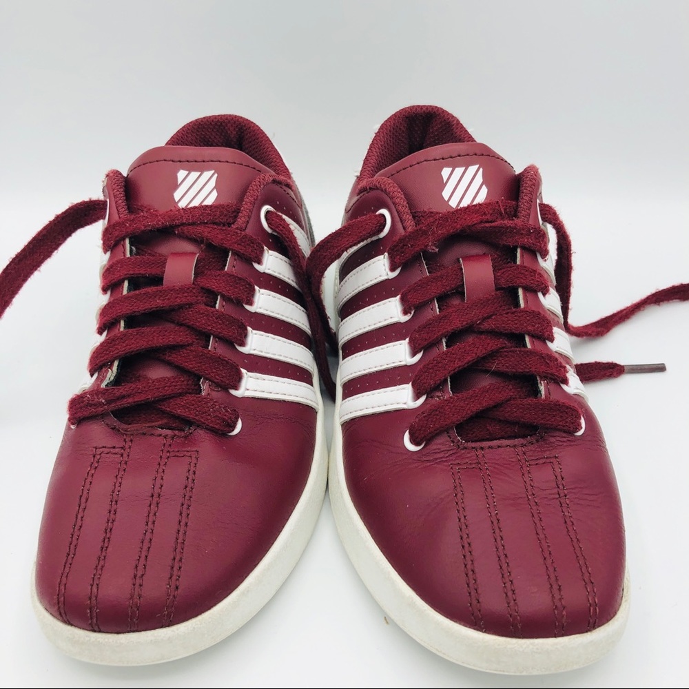 K-Swiss Court Pro Burgundy Kids Size 3.5 Sneakers